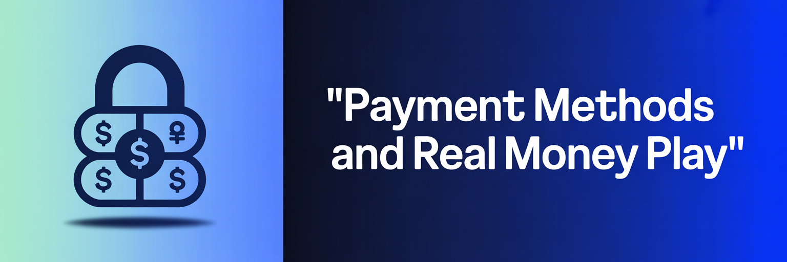 Payment Methods and Real Money Play